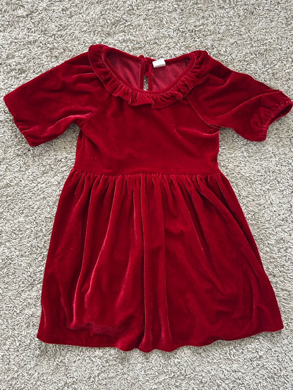 Gap red velvet dress in 4T